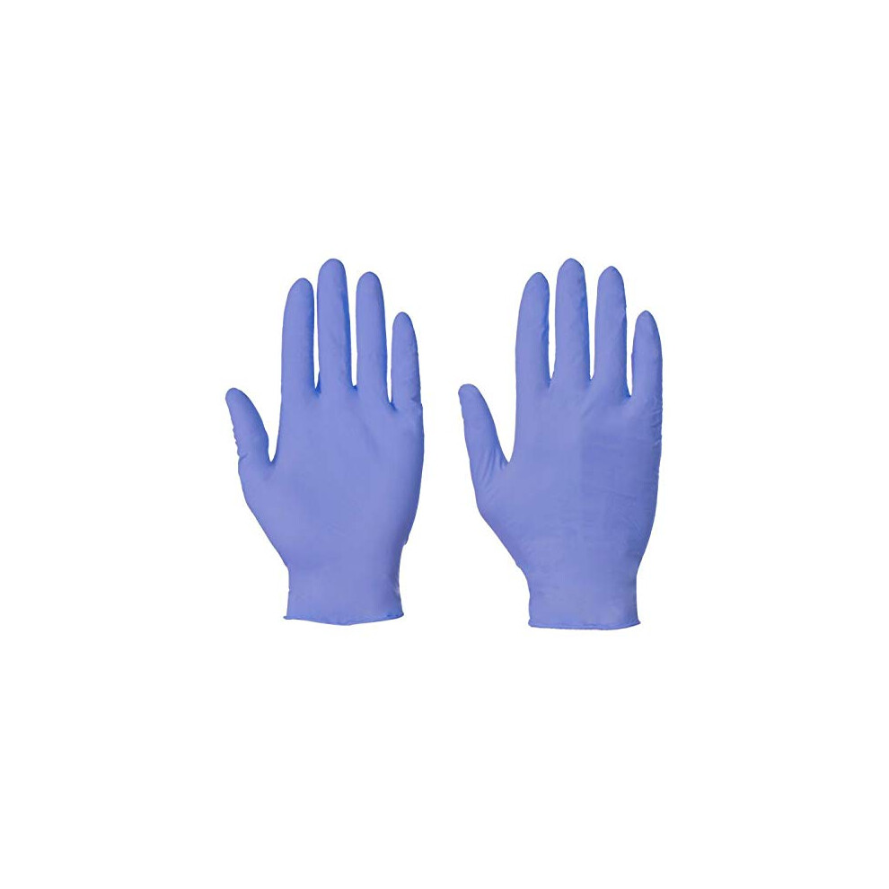Supertouch Blue Nitrile Large Gloves Powder Free Disposable Gloves (Box Of 100Pcs) 5051151861144