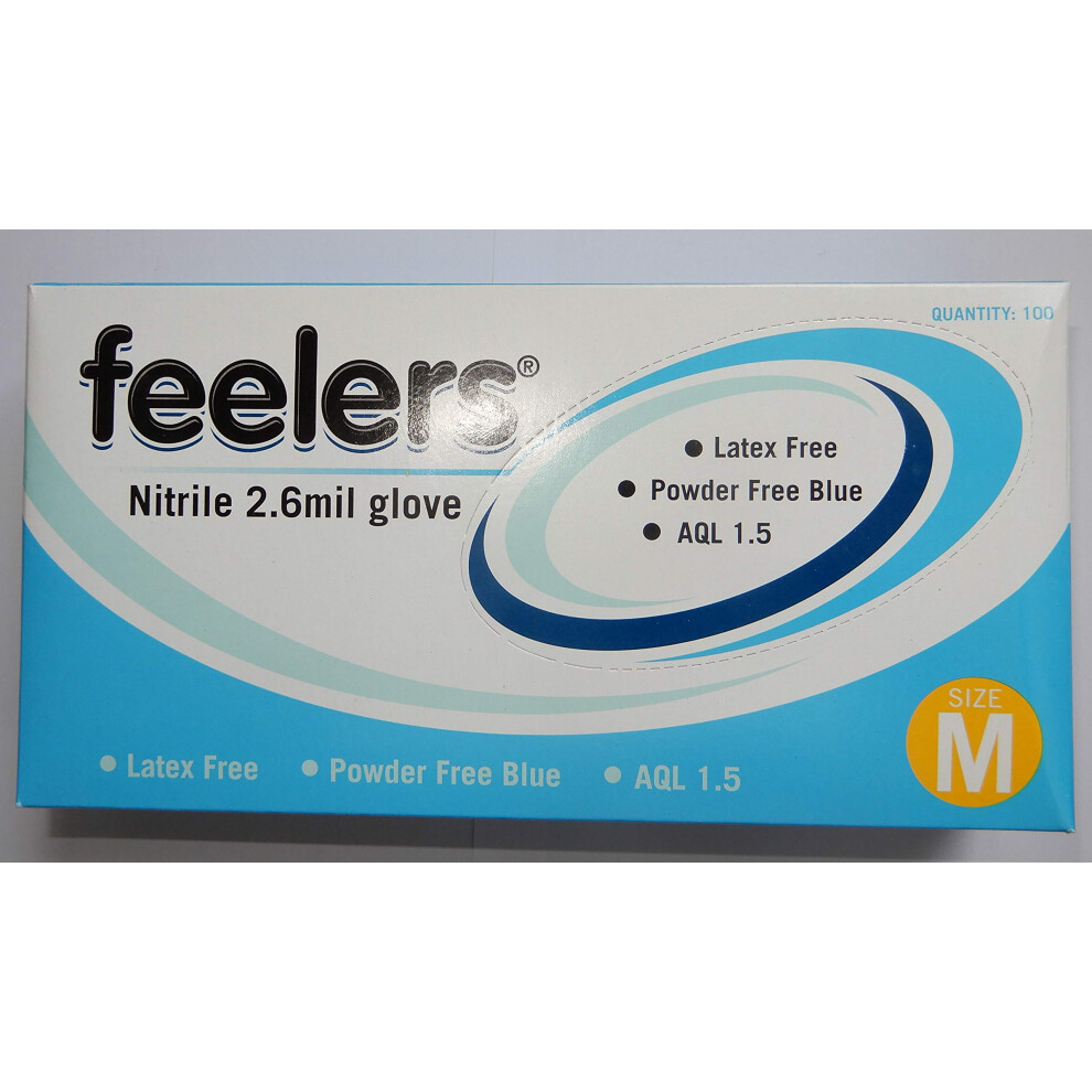 Nitrile Powder Free Blue Disposable Gloves Medium 5060082062452