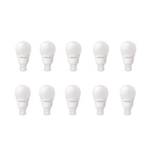 10 x Megaman 143370 Opal LED 9.5W GLS Style Light Bulb B22 BC 4000K Cool White None Dimmable Lamp 810 Lumen 15000 Hours Life
