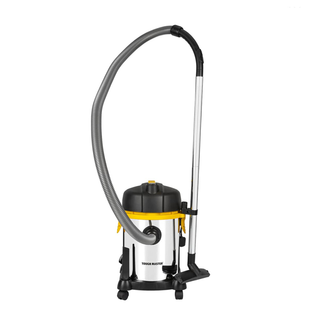 Tough Master Wet & Dry Industrial Vacuum Cleaner 18L Workshop Dust Extractor For Multi-Surfaces Hepa Filter 1200W Power With Blower Function & 5060279873038