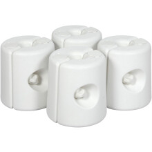 White or Grey Gazebo Leg Weights - Fill with Water or Sand - Outdoor Pole Anchor Gazebos, Marquees, Market Stalls, Party Tents - Plastic Weather