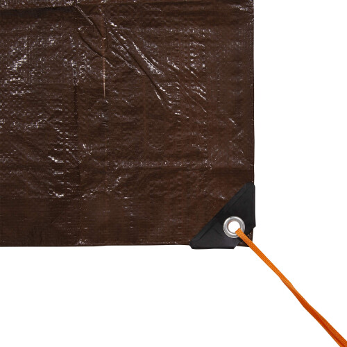 Stansport Tarp Resistente 12' x 16' - Castanho - 2 Pacotes 1