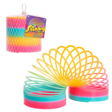 Just Play Slinky der Original Gehenspring-Spielzeug, Plastik Regenbogen Riesen-Slinky, Kinderspielzeug ab 5 Jahren