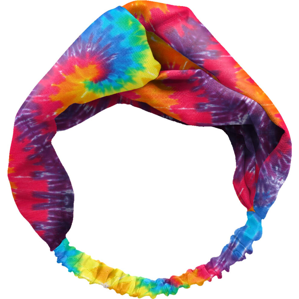 Spoontiques - Headband - Printed Fabric Hair Bands - Knotted Hair Band For Everyday Use - Tie Dye