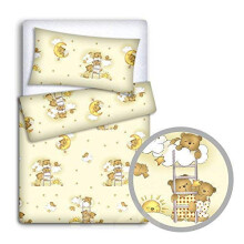 Baby Bedding Set Pillowcase + Duvet Cover 2PC to FIT Junior Bed (Ladder Cream)