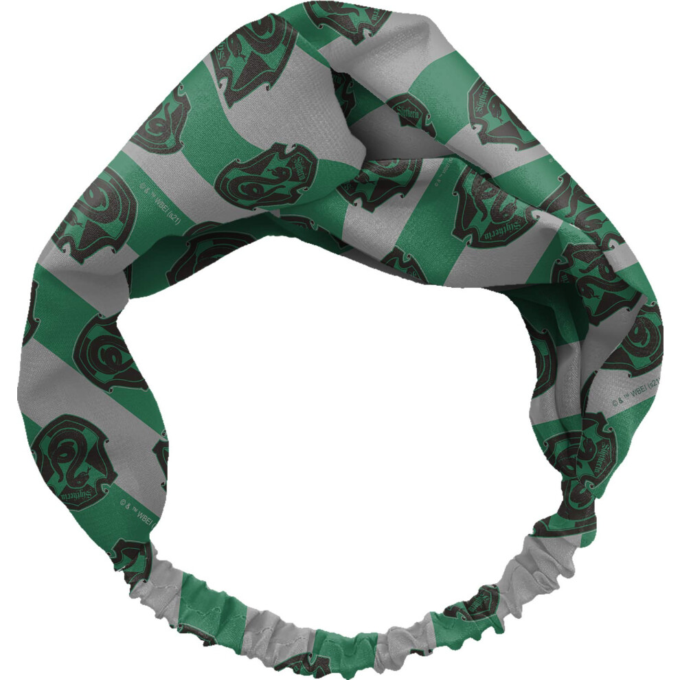 Spoontiques - Headband - Printed Fabric Hair Bands - Knotted Hair Band For Everyday Use - Slytherin One Size (20303)