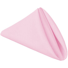 Ploymono Pink Pink Heavy Duty Clows - 17 x 17 inch Solid Solid Polyester Cina ?erve?ele - set de 8 ?erve?ele cu margini cu ochiuri - excelent pen
