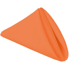 PLOYMONO Oranje Heavy Duty stoffen servetten - 17 x 17 inch stevige wasbare polyester dinerservetten - Set van 8 servetten met omzoomde randen - Idea