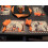 PLOYMONO Toalhas de Mesa Laranja Resistentes - 17 x 17 Polegadas Poliéster Lavável - Conjunto de 8 com Bordas 3