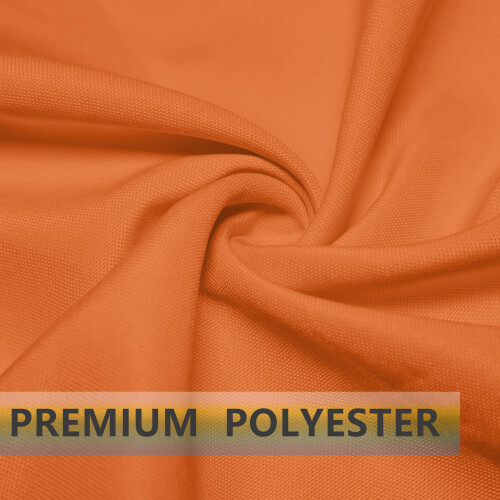 PLOYMONO Toalhas de Mesa Laranja Resistentes - 17 x 17 Polegadas Poliéster Lavável - Conjunto de 8 com Bordas 1
