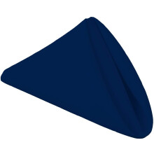PLOYMONO Marineblauwe, robuuste polyester servetten - 17 x 17 inch stevige wasbare stoffen dinerservetten - Set van 8 servetten met omzoomde randen -
