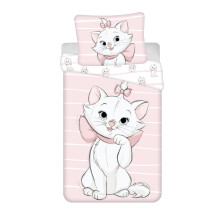 Marie The Aristocats Baby Bedding Set, 100% Cotton, Reversible Disney Duvet Cover 100 x 135 cm + Pillowcase 40 x 60 cm