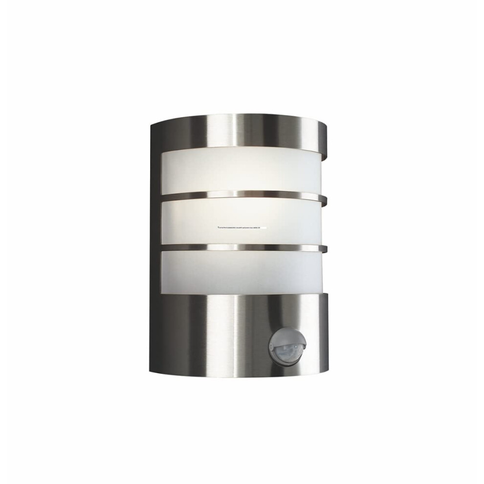 Philips Lighting Outdoor Wall Light - Stainless Steel & Charcoal, Motion Sensor, Even Light Distribution, Bulbs Not Included