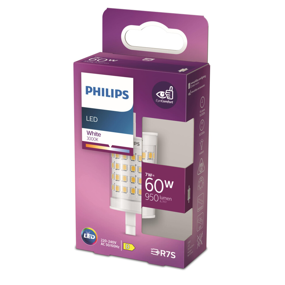 Philips Led Spot 60W R7s R7s 3000K 950Lm 15000H
