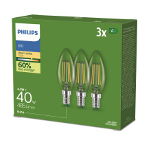 LED CLA 40W B35 E14 2700K CL UE 3CT/4 EC