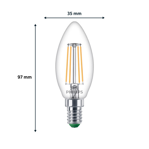 Philips LED CLA 40W B35 E14 2700K CL UE 3CT/4 EC 2