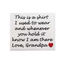 Cute-Patch Memory Pillow Case DIY Patch This is a Shirt I Used to wear Iron on Memorial Patches (Grandpa)