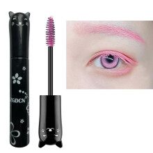Lgszgdcn rosa mascara frgade mascara gon smink bsta vattentta snabba torra gonfransar curling frlngande gon fransar party scenanvndning