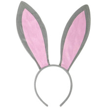 Funcredible Grey Bunny Ears - Celenka s u ami zajacika - Doplnky ku kost mu Bunny Rabbit - Oh bateln u i zajacika pre deti a dospel ch