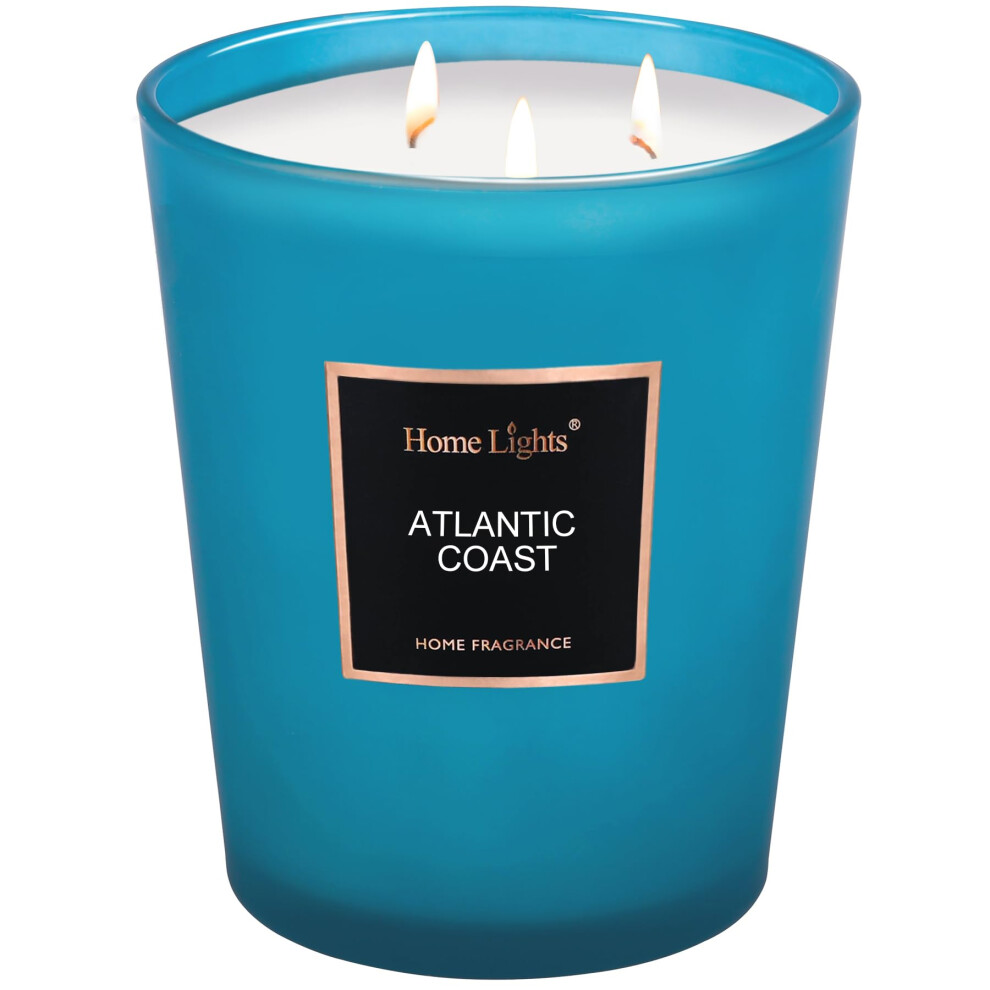 Homelights Stark Duftende Sojakerzen, Gro , 900 G, F R Zuhause. 3 Baumwolldochte, Rauchfrei, Langlebig, 130 Stunden, In Balsam Und Zeder. 5 X 6,-image