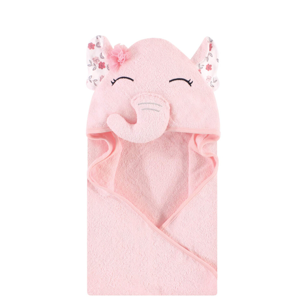 Serviette     capuche unisexe en coton pour b   b    Hudson Baby, motif animal, motif floral et    l   phant, taille unique