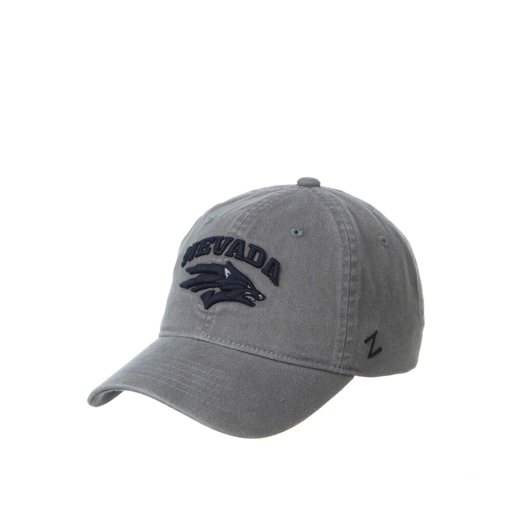 Zhats Men's Ncaa Nevada Wolfpack Adjustable Scholarship Hat Charcoal Nevada Wolfpack Charcoal Adjustable