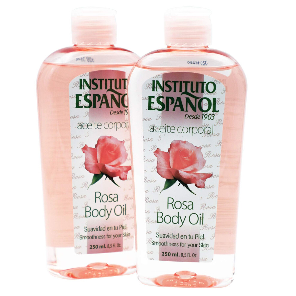 Avena Instituto Espa Instituto Espaol Rosa Body Oil Smoothness For Your Skin 8.5 Fl Oz (Pack Of 2)