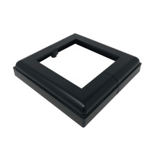 Nuvo Iron ADPBS6 Aluminum 6X6 Post Skirt Base  1 Count (Pack of 1)  Black