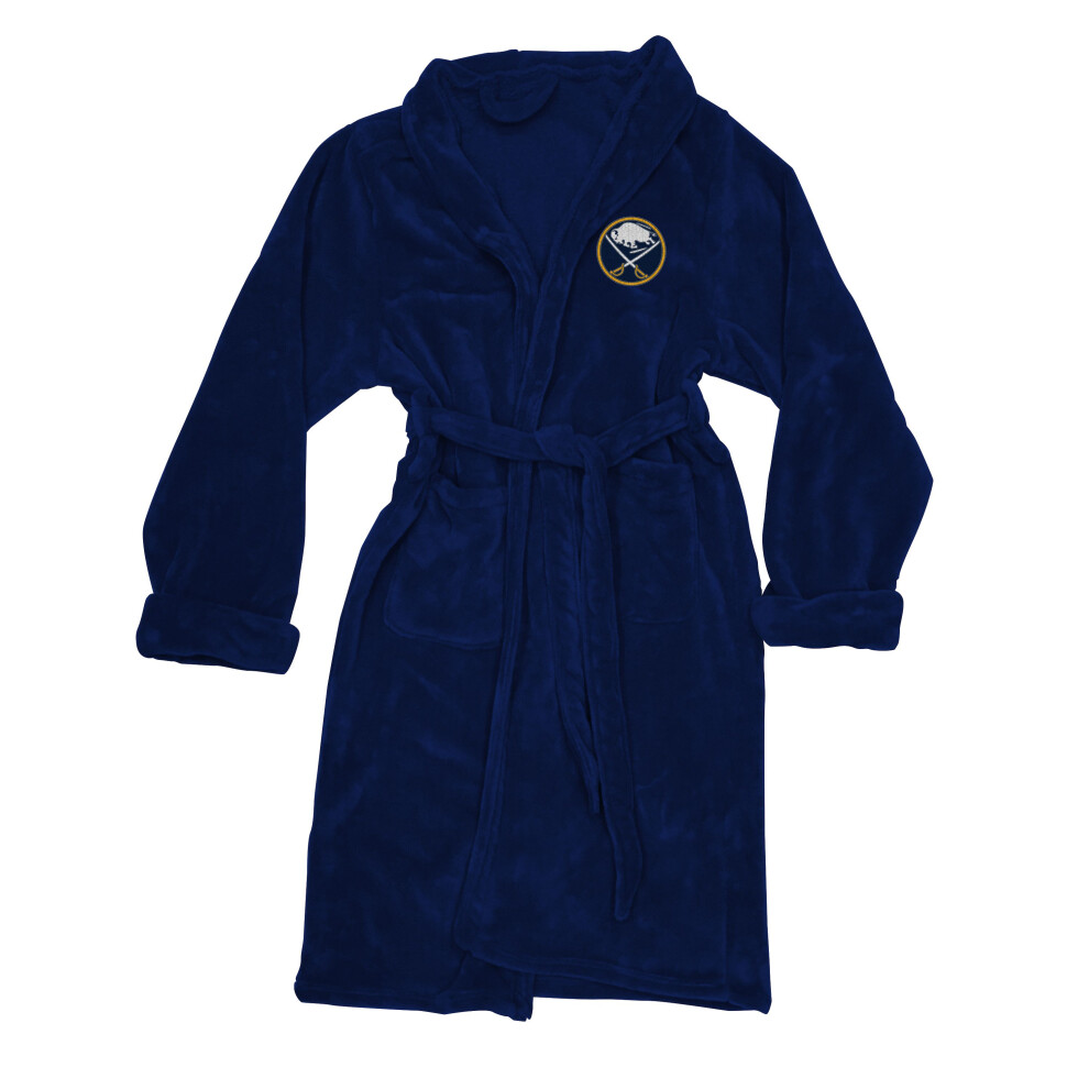 Peignoir de bain officiel des Sabres de la LNH pour homme, taille L, toucher soie, 26 x 47 (D0102H94FSY)