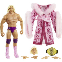 WWE MATTEL Ultimate Edition Ric Flair Actionfigur, 15,24 cm, med utbytbara huvuden, händer & entrékappa
