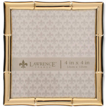 Lawrence Frames Bamboo Design Metal Frame 4x4 Gold