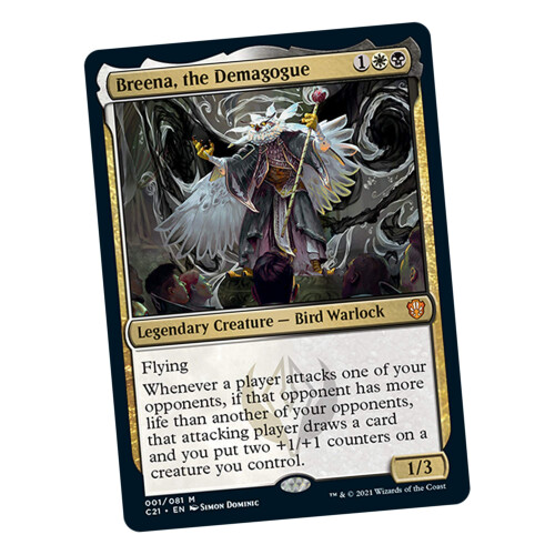 Magic The Gathering Strixhaven Commander Deck - Silverquill Statement (Schwarz-Wei   ) 13+ Jahre 2