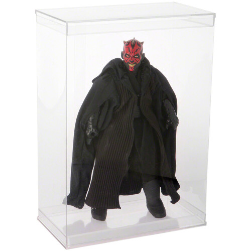 DollSafe Deluxe Διαφανής Θήκη Εκθέσεως με Ακρυλική Κορυφή και Βάση για Κούκλες 11-12 ιντσών 1