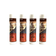 Balm Labial Chicken Poop Simone Chickenbone Coco 100% Natural para Lábios Secos, 0.15 oz (Pacote de 4)