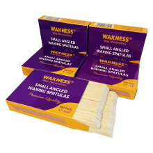 Waxness Petit Applicateur de Spatule Coud e en Bois pour Cire 100 pi ces Paquet de 5