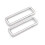CRAFTMEMORE 2 Inch Rectangle Rings Buckle Metal Rectangular Buckle Loop for Bag Belt Strap Quality Finish 4 pcs SCLP (2 Inches Loop  Silver) 1