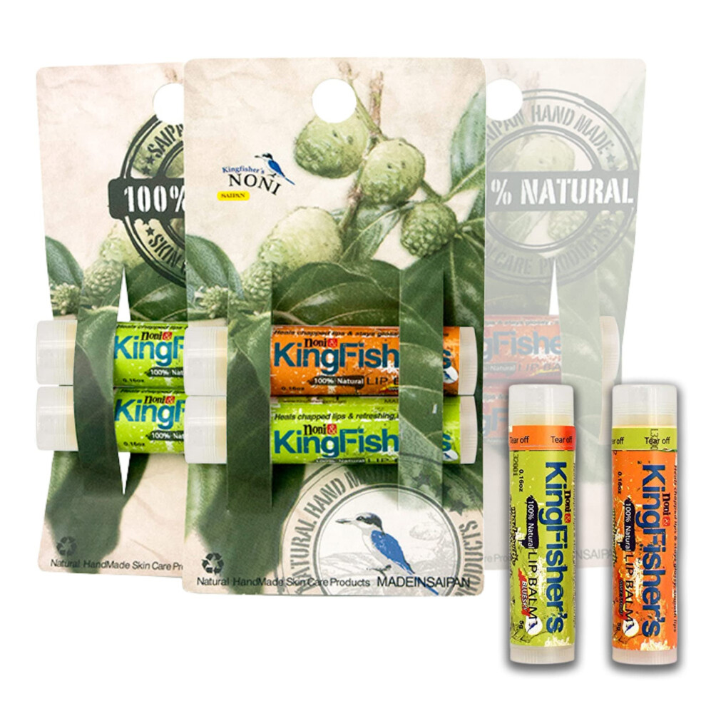 Kingfisher's Noni-Lippenbalsam, 100 % Nat Rlicher, Feuchtigkeitsspendender Lippenbalsam, Ultra-Feuchtigkeitsspendende Lippenpflege, Original-Noni-image