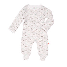 Magnetic Me Footie Pyjamas 100% Organic Cotton Baby Boys Sleepwear Snabbmagnetisk fstelement Sleeper Darjeeling Dasmask 6-9 mnader