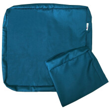 QQbed 2-pack buitenterrasstoel kussensloop waterbestendige kussenhoezen in Pacific Blue kleur 24""""X22""""X4"""" - alleen vervangende hoezen