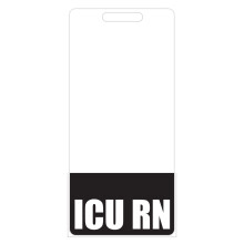 Badge Buddy per infermieri di terapia intensiva (nero) - Etichette verticali resistenti per infermieri residenti in unit    di terapia intensiva -