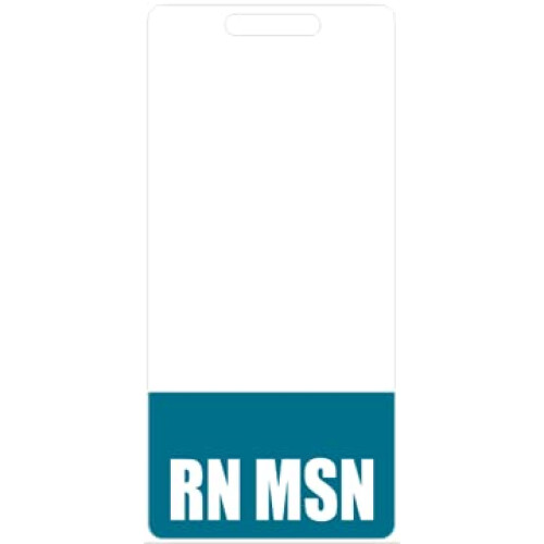 RN MSN Badge Buddy (Τιρκουάζ) - Βαθιές Καρτέλες Αναγνώρισης για Νοσηλευτές με Μεταπτυχιακό