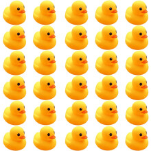 CICITOYWO Paperelle di Gomma Gialle 30 Pezzi Giocattoli da Bagno Piccoli in Et? Prescolare Vasca da Bagno Galleggianti Paperelle Squeaky Regalo p