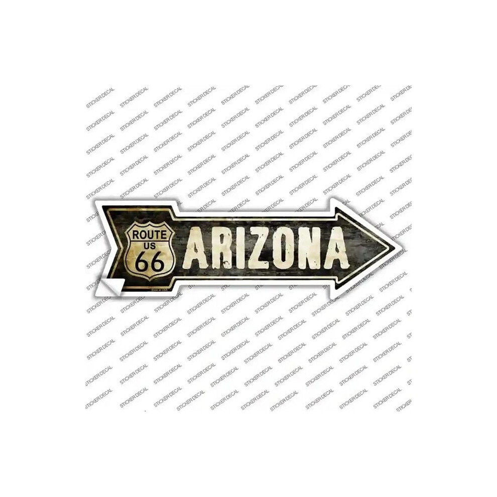 Smart Blonde A-127S-S Vintage Route 66 Arizona Novelty Arrow Sticker Decal - Small 792636332296