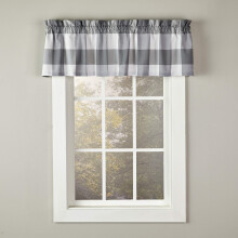 SKL HOME by Saturday Knight Ltd. Grandin Valance Gray/White 58x13