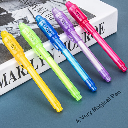 STENDA Αόρατο Στυλό Spy Ink 5 PCS, Με UV Φως, Δώρα για Παιδιά 8-12, Χριστουγεννιάτικα Δώρα 1