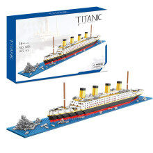 Architektonick stavebnica Titanic, mikro a mini stavebnica pre dospel ch a deti od 14 rokov, 1872 dielikov