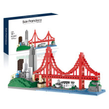 Komvoor Arquitetura Skylines Micro Mini Bloco Modelo Edifício São Francisco 1610 peças
