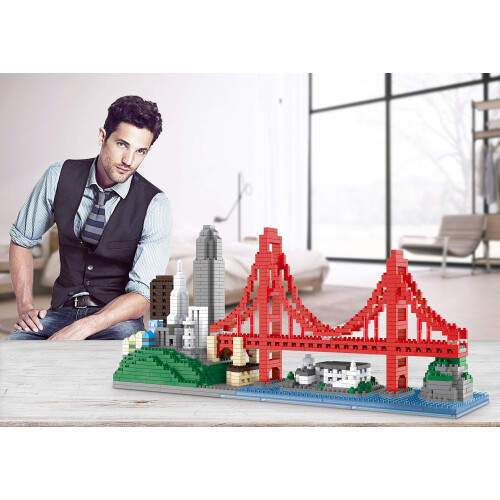 Komvoor Arquitetura Skylines Micro Mini Bloco Modelo Edifício São Francisco 1610 peças 1