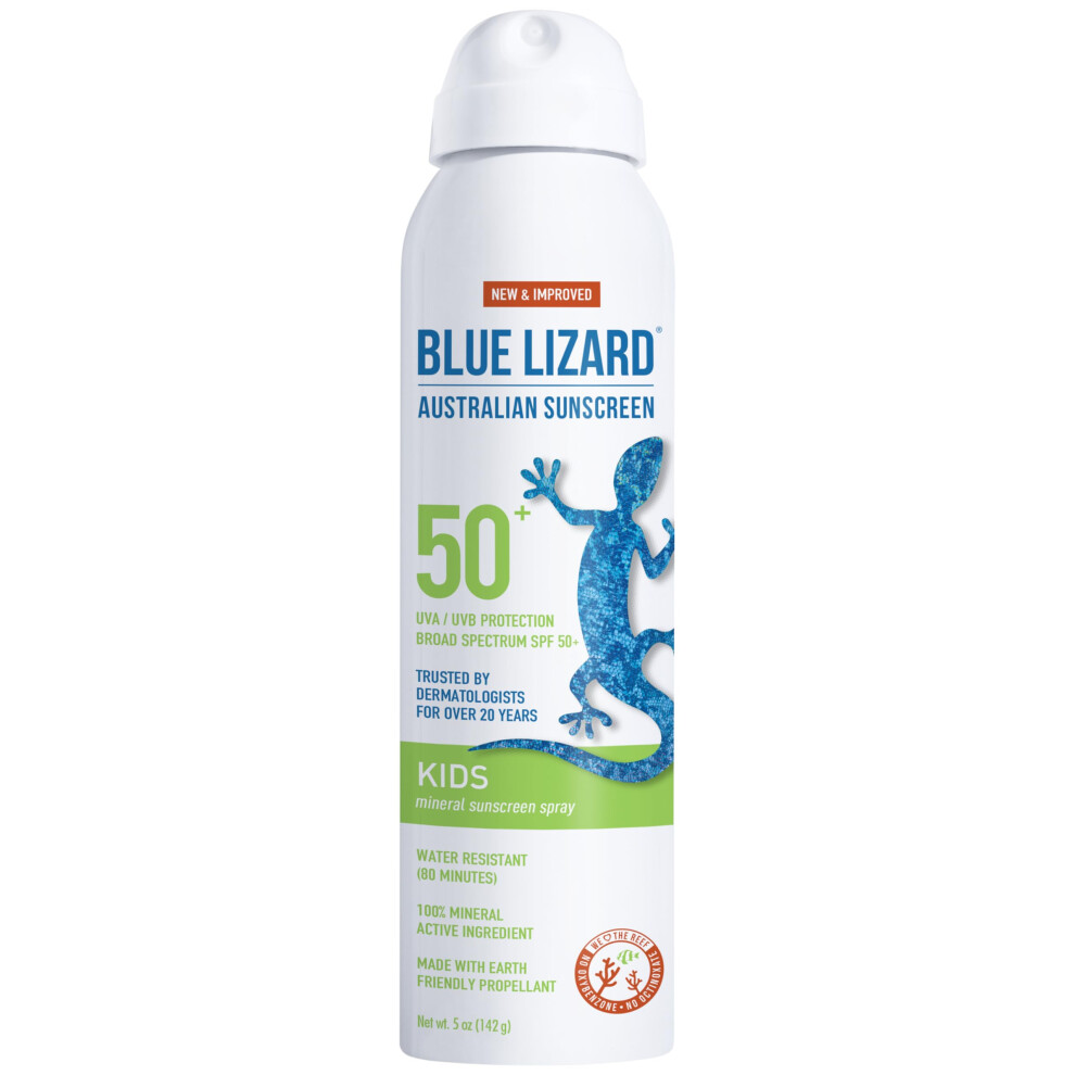 BLUE LIZARD Mineral Sunscreen Kids SPF 50+ Spray  5 Fl Oz