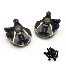 Treal Brass Innerportal d?kker forreste styringsknoker til aksial Capra og SCX10 III-sort